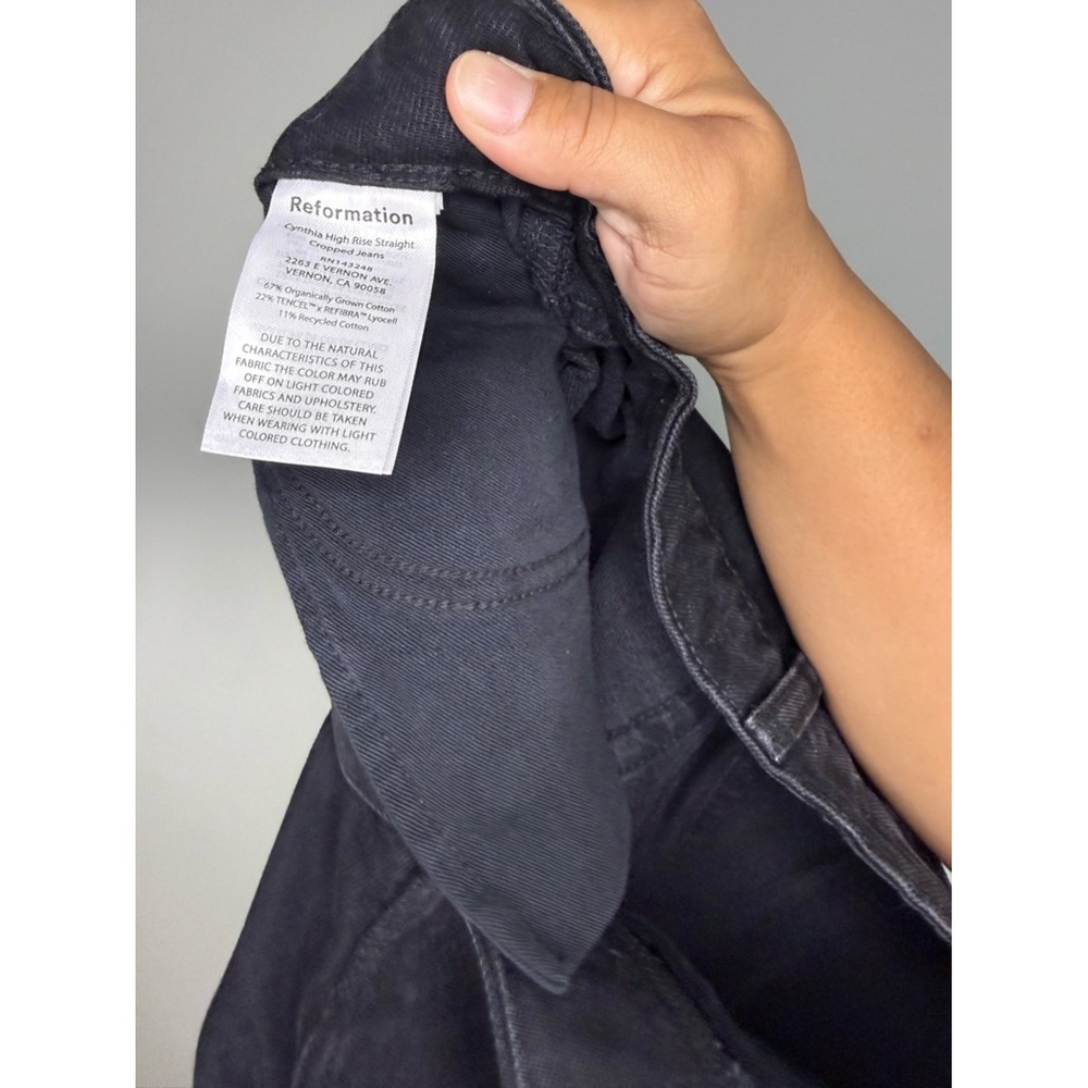 Reformation Cynthia Cropped Straight-Leg Jeans - Picture 4 of 4